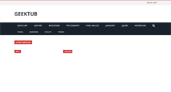 Desktop Screenshot of geektub.com